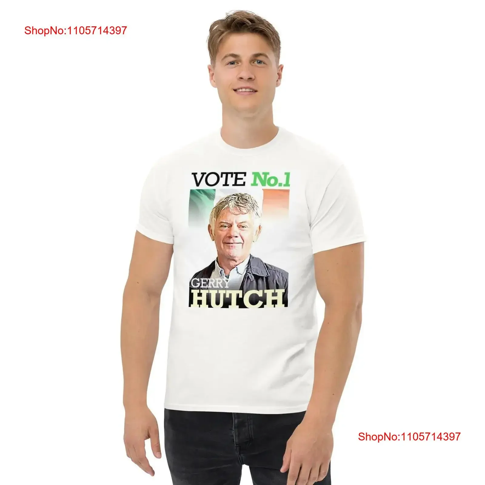 Gerry The Monk Hutch Election T shirt vintage Washed Comfortable Breathable Casual Unisex Slightly designer clothes Stylish