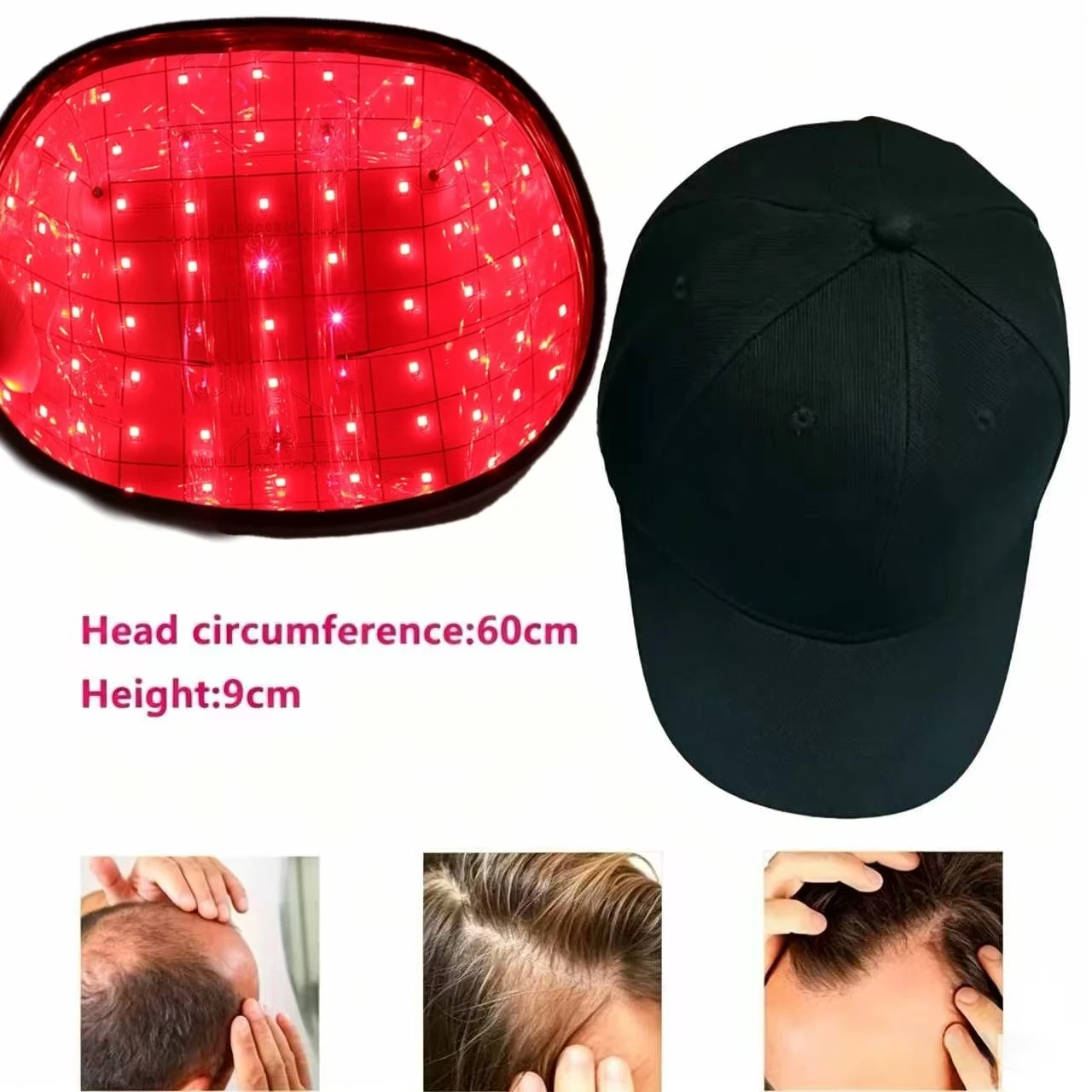 

2026 Upgraded Laser LED Hair Growth Hat 92Pcs Red Light Therapy 650nm 630nm Dual Wavelength Anti Hair Loss Scalp Relax Gift