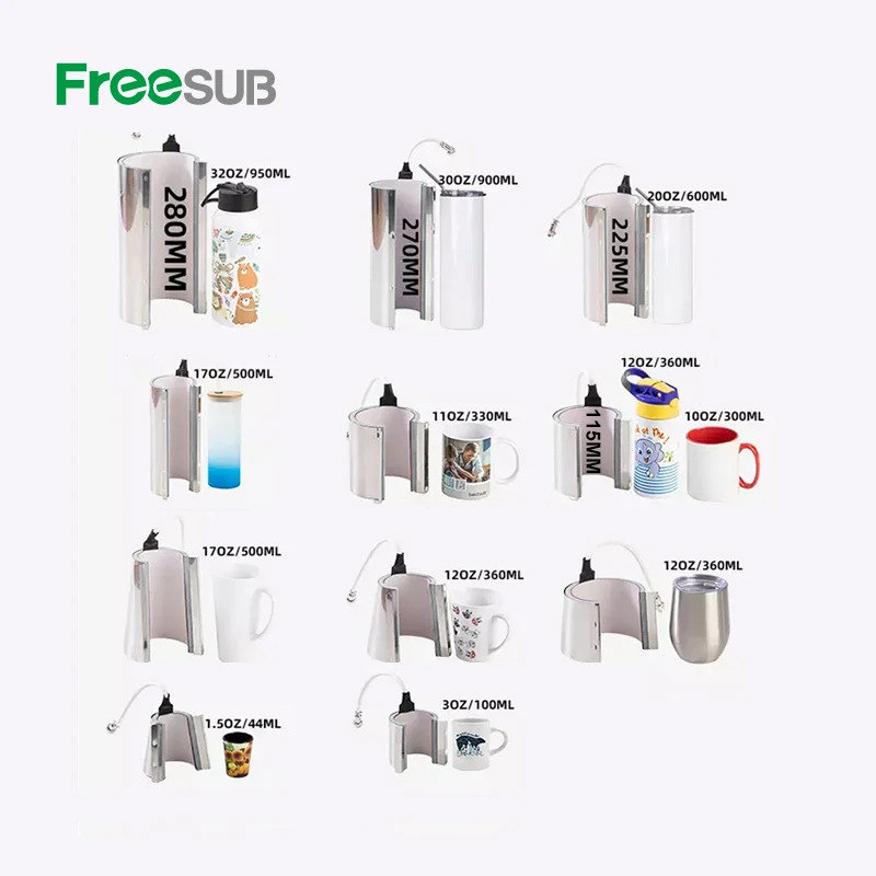 Freesub 20OZ 30OZ Tumbler Bottle Printing Machine 11 In 1 Multi-function Mug Heat Press Machine