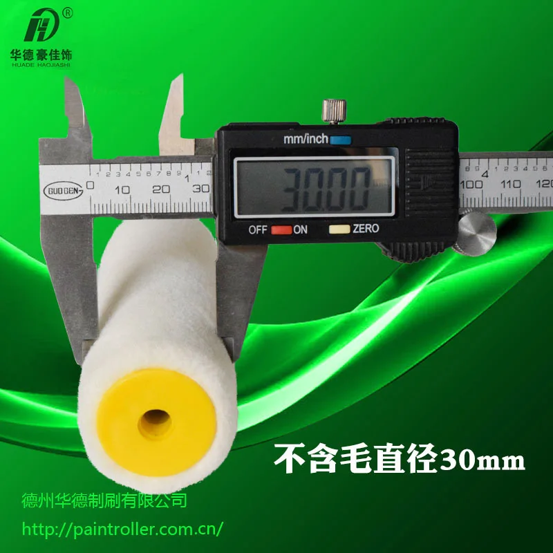 4-Inci 30/40 Sikat Rol Wol Asli Rambut Pendek Rambut Halus 10 Cm Pemangkasan Menandai Dinding Penebalan Cat Rol
