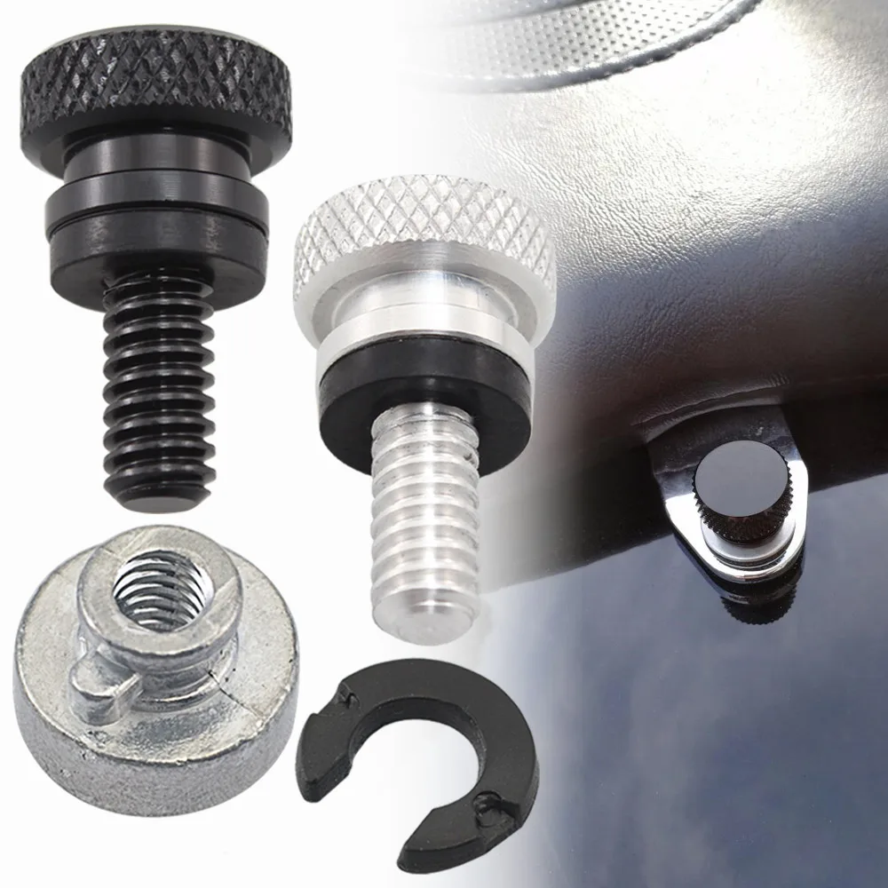 

Motorcycle Parts Rear Fender Passenger Seat Bolt Tab Screw Nut For Harley Sportster XL 883 1200 Dyna Softail CVO Touring Glide