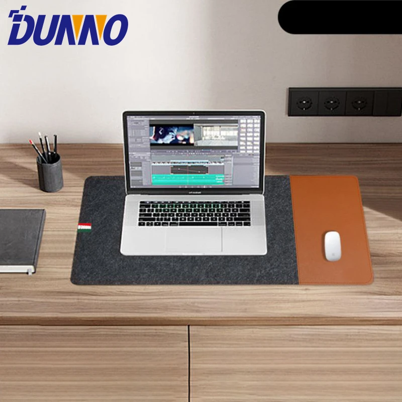 

80*40 современный фетровый кожаный коврик для мыши, нескользящий водонепроницаемый коврик для мыши для компьютера, ноутбука, многоцветный кожаный коврик для письма, домашний офис