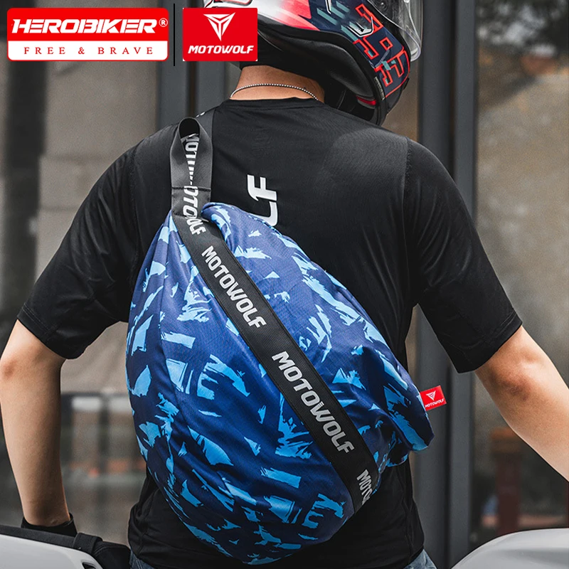 

Motorcycle Riding Helmet Bag Crossbody Bags Large-capacity Bag Multi-functional Single-shoulder Bag Motorcycle Travel Equipment