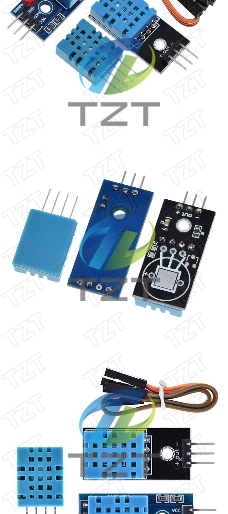 DIYTZT 1/3PCS DHT11 Digitale Temperatur- und Feuchtigkeitssensoren DHT11 Modul für Arduino – Detail 6