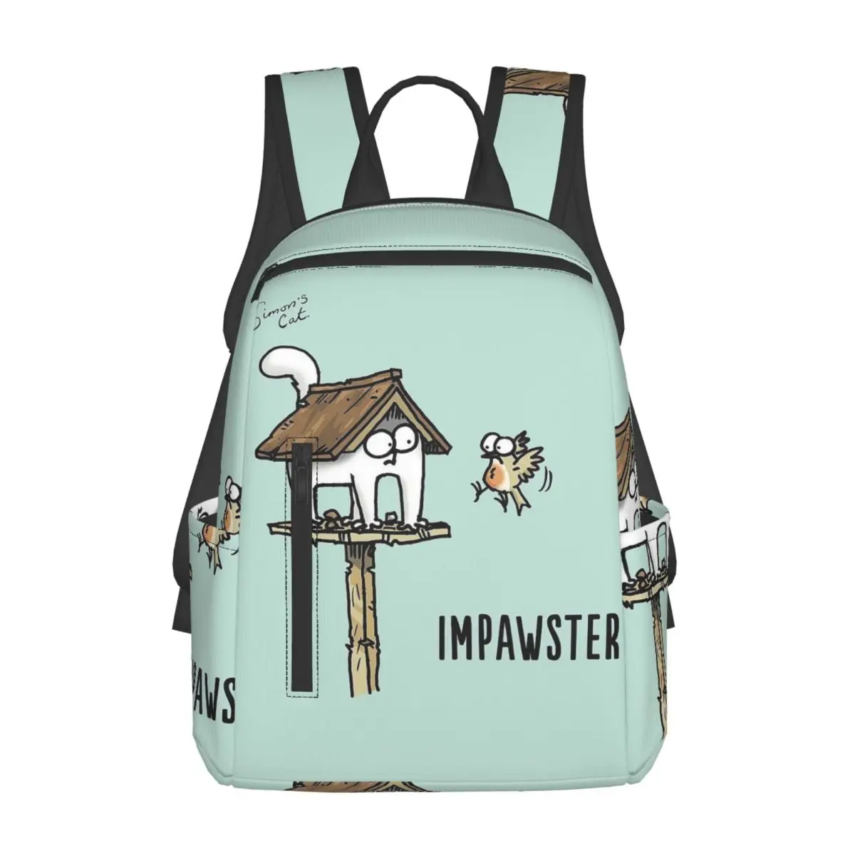 

Рюкзак с изображением котиков Симонса, большой вместительный рюкзак для мальчиков и девочек, школьная сумка, сумки на плечо для мужчин и женщин
