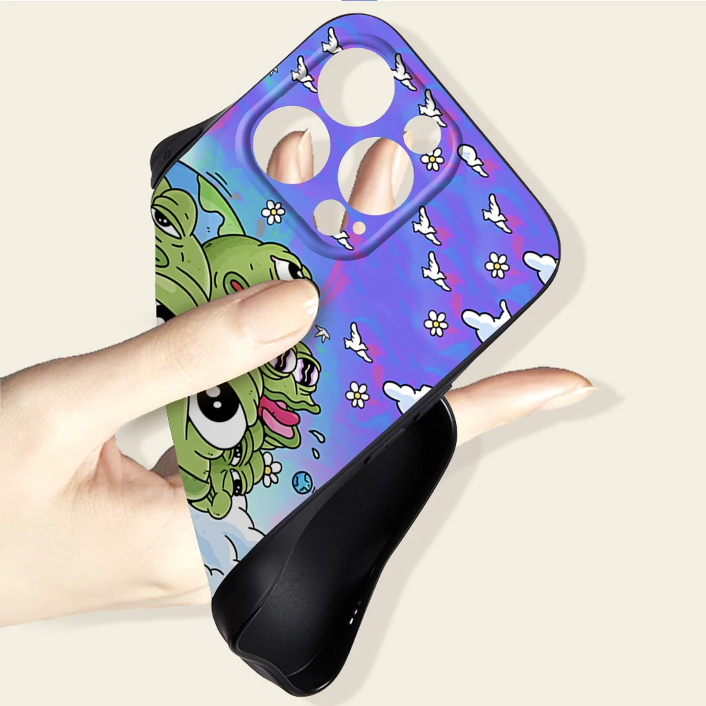 Funny The Frog Pepe Face Cry Happy Couple Phone Case FOR IPhone 13 11 12 14 Pro max 8 7Plus 13 14 12Pro X MAX XR XS phone Covers