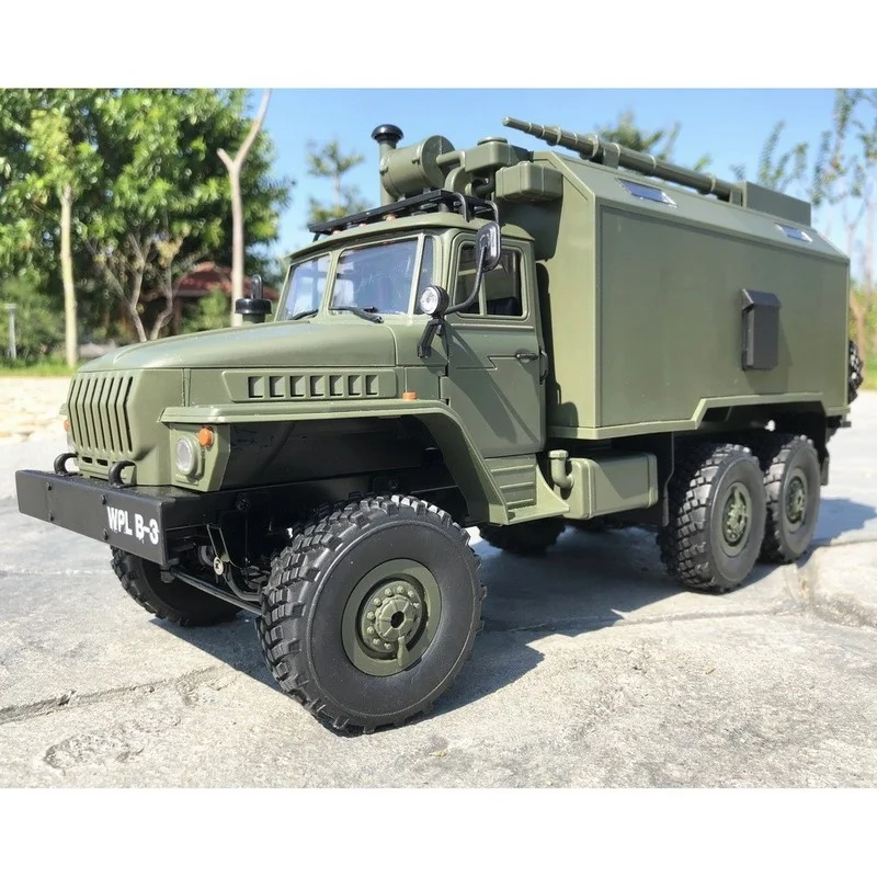 B-36 Ural รถบรรทุกทหารรุ่น RC รีโมทคอนโทรล Off-Road ปีนเขาหกล้อไดรฟ์ของเล่นรถสะสมจําลองรถ