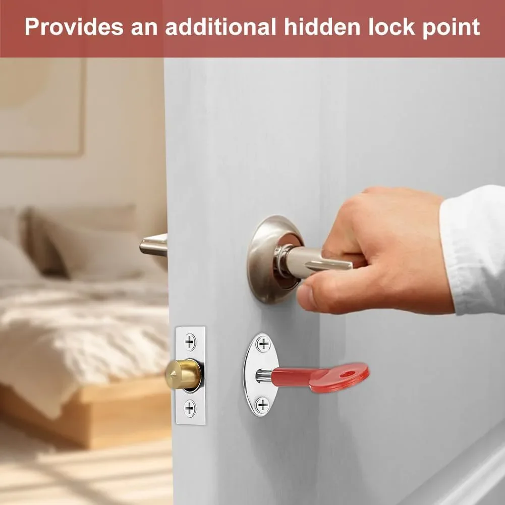 Home Security Internal Door Lock Star Key Keyed Hardware Secret Mechanism Bolt Stability Rust Resistant Precision Engineered