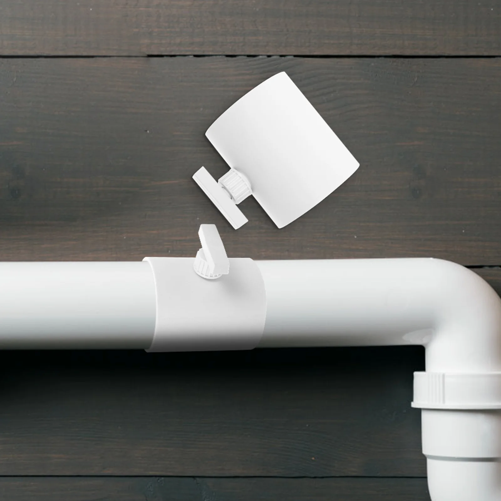 วาล์วควบคุมชัตเตอร์ไหลย้อนกลับ Fan Range Hood Deflector Air Outlet Pvc Airflow Preventer Pipe