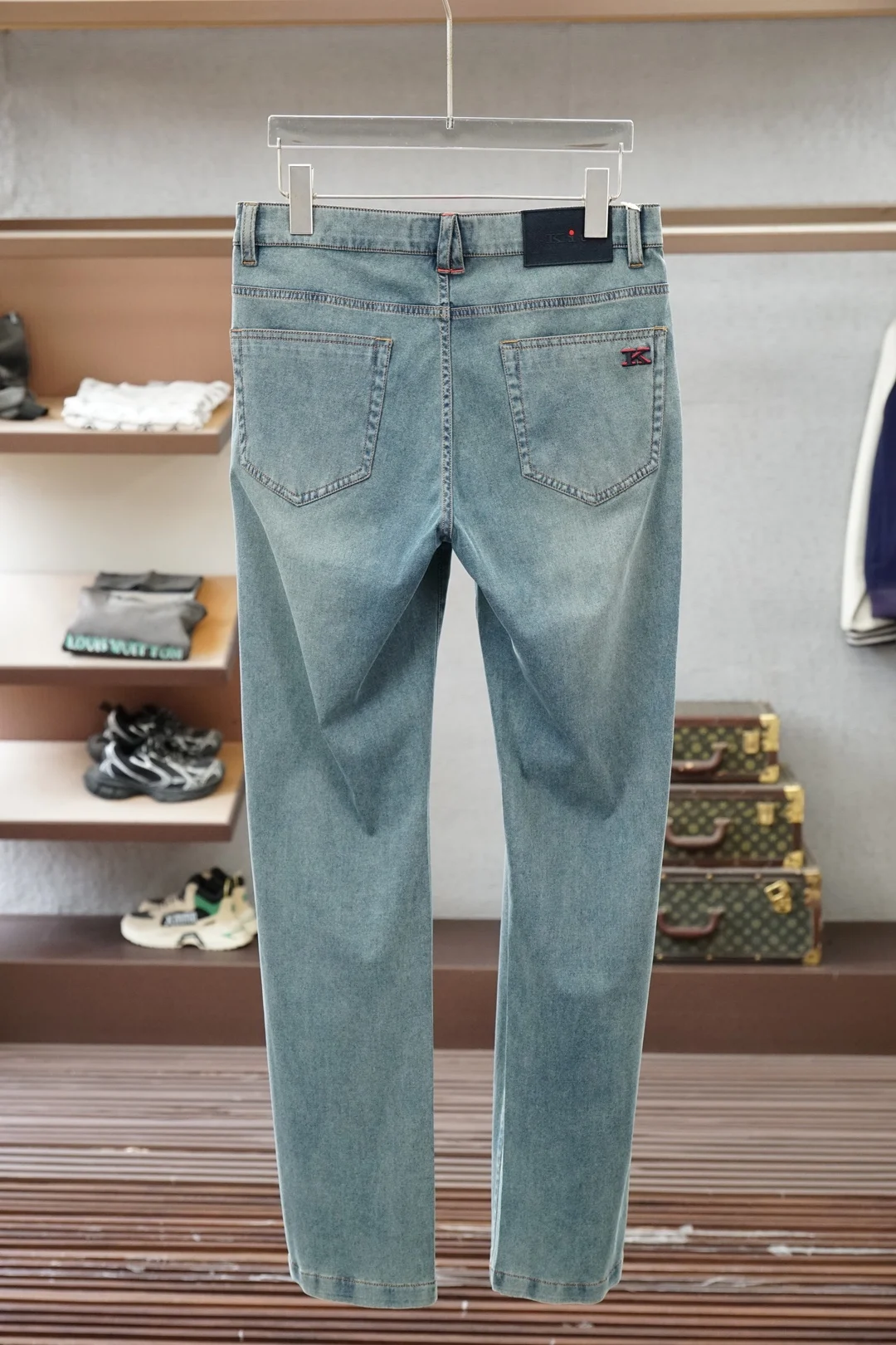Kiton Summer Thin Lyocell Blended Drawstring Semi-Elastic Waist Jeans