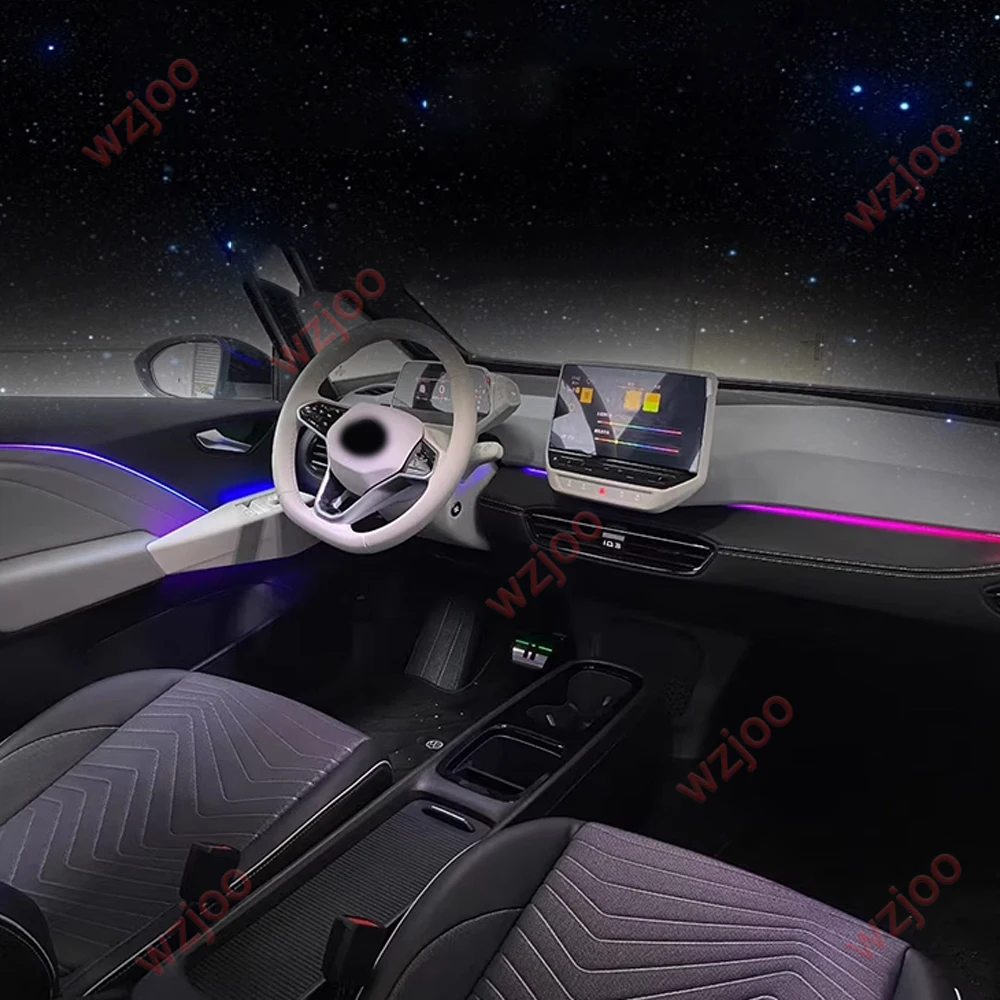 For VW ID.3 Dynamic Atmosphere Lamp For Volkswagen ID3 ID.6X Interior Lighting Ambient Light Exclusive car screen&APP contro