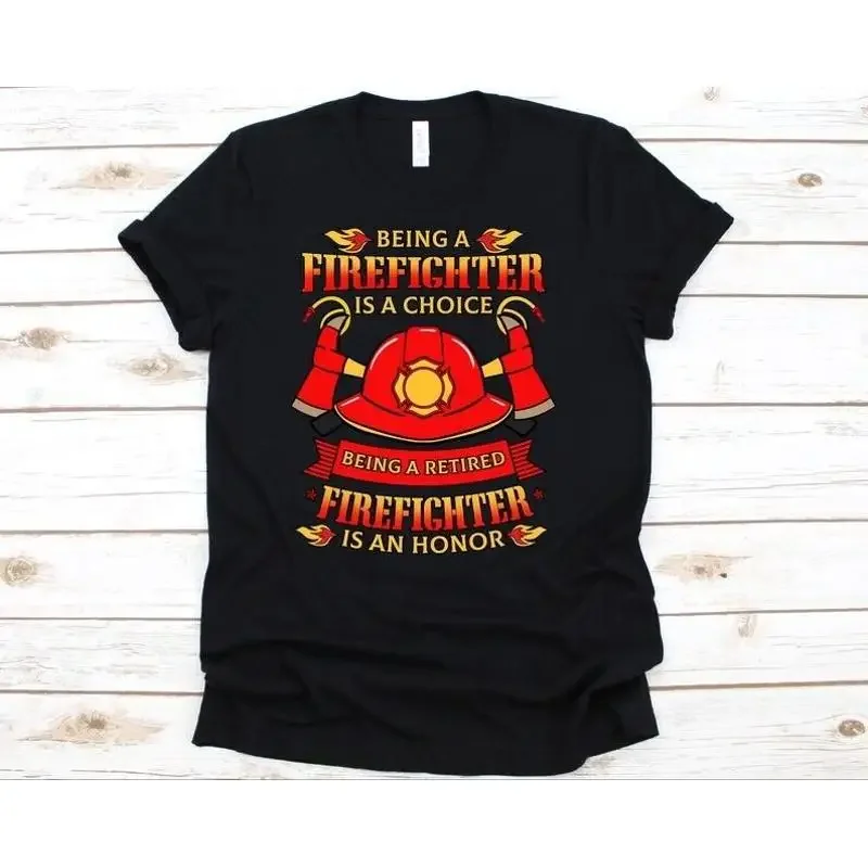 Retired Firefighter T Shirt, Retiree Shirt, Firefighter Shirt, Firefighter Gi...