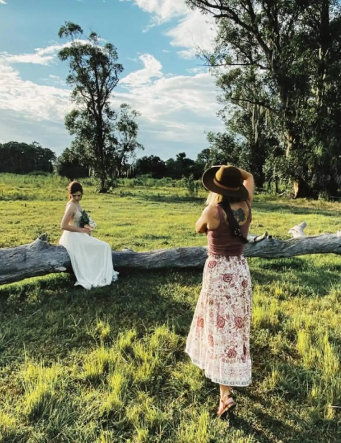 Luxy Trio Donna Boho Stampa floreale Elastico a vita alta a pieghe Gonna lunga a vita alta Abito con gonna fluida a trapezio