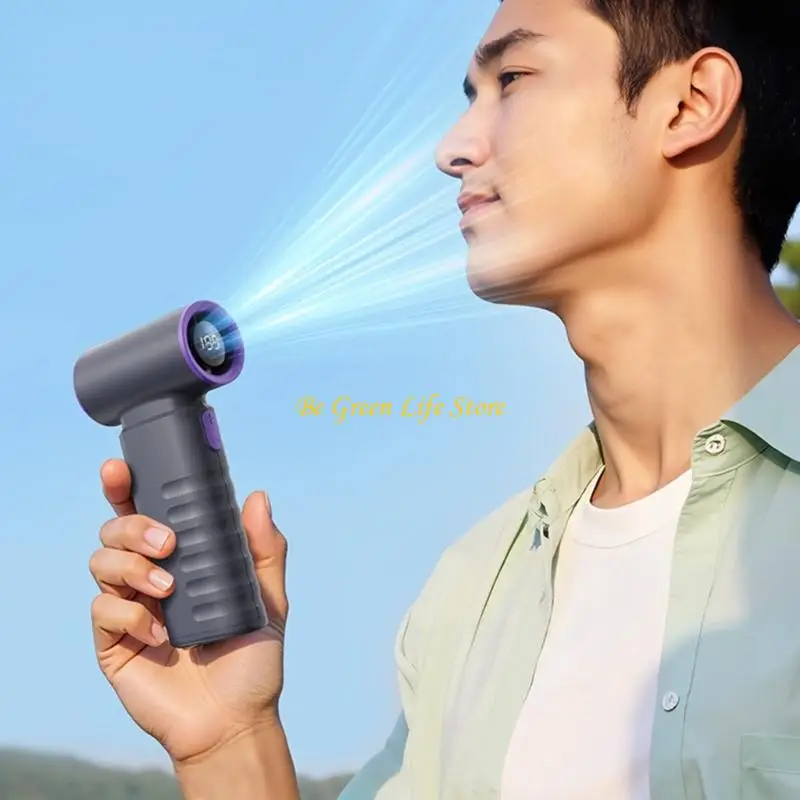 M7DF poderoso ventilador portátil con 199 velocidad velocidad USB C Carga ABS+PC Construcción adecuada para acampar Sports