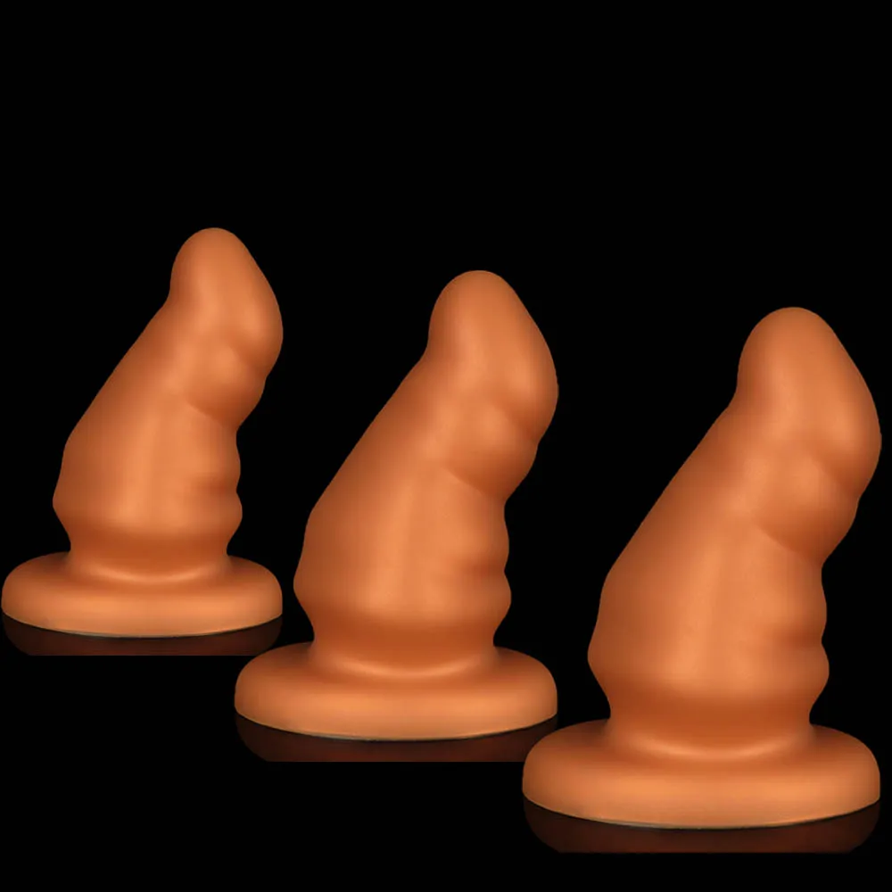3 Sizes Liquid Silicone Anal Plug Masturbator Dildo Large Butt Plug Anal Dilation Stimulation Adult Toys Sex Toys Ass Buttplug