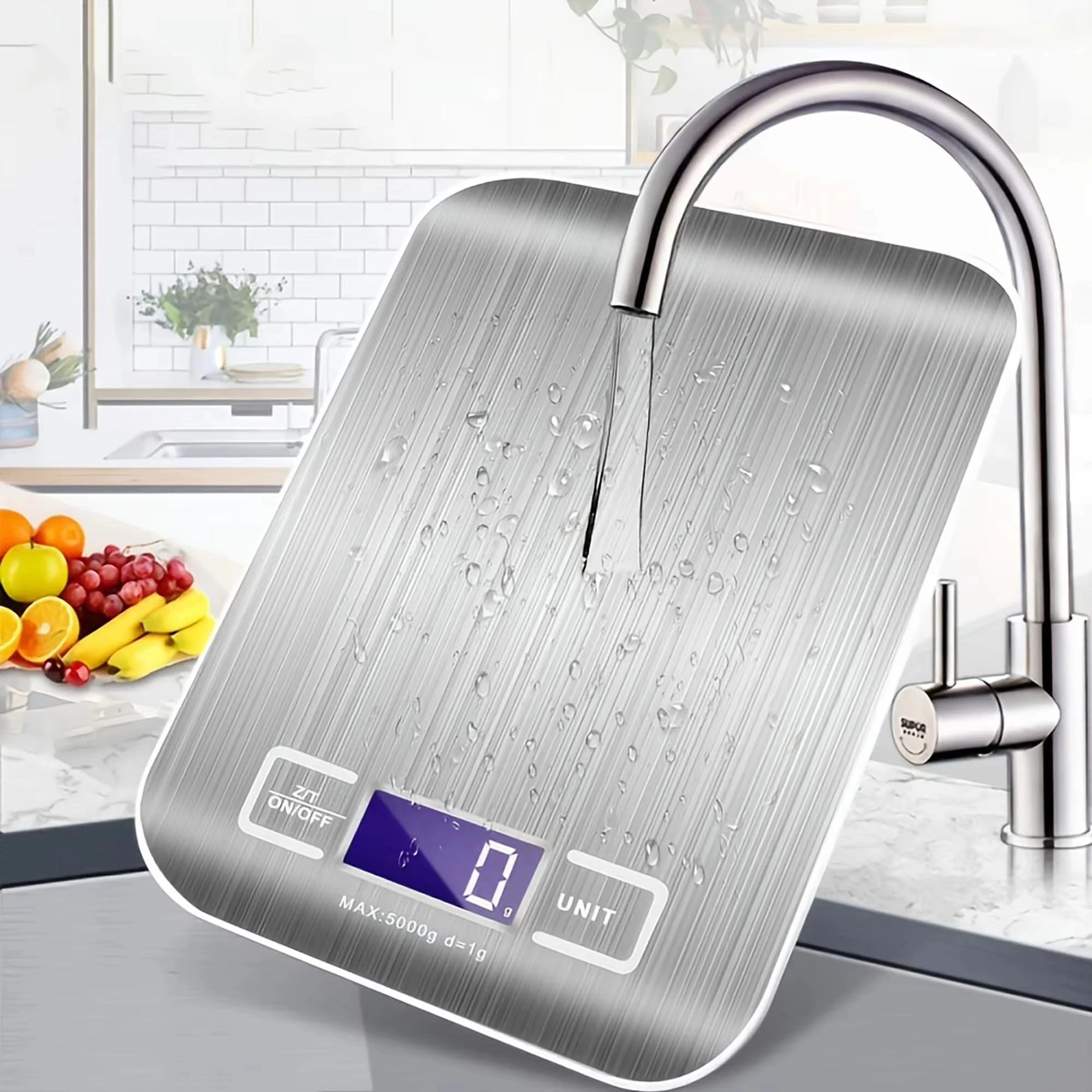 1PC battery stainless steel electronic scale 5kg household food scale baking gram scale Kitchen scales - AliExpress 1420