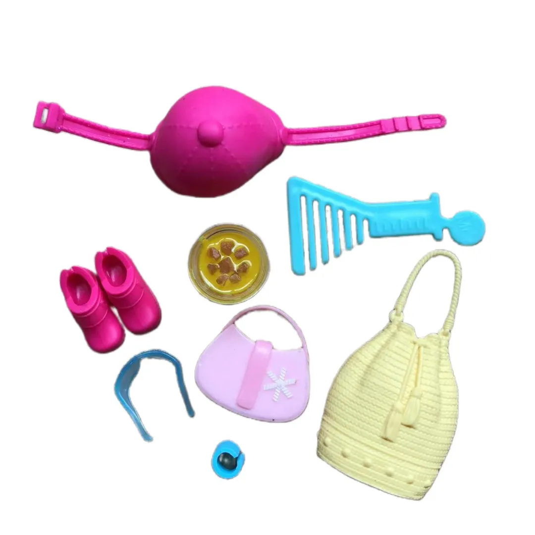 Monstering High Doll Accessories Decors Bags Hats Shoes Necklace Glasses Headbands Kids Playing House Doll Decors Girl DIY Toys