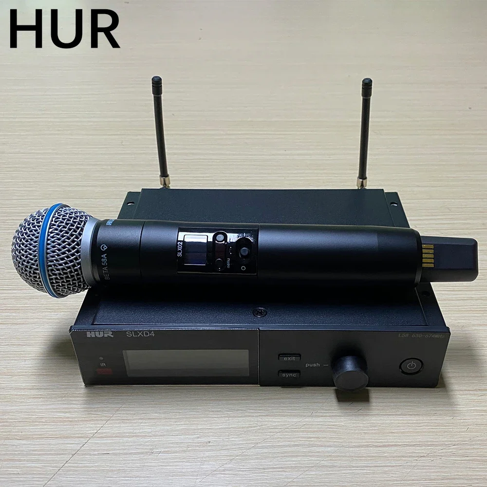 HUR SLXD4/B58 professional wireless microphone system SLXD24 SLXD BETA58A for karaoke DJ Stage Recording Singing Church Speech