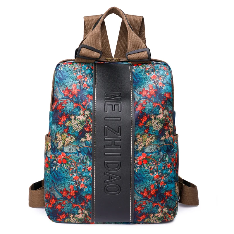 High Quality Patchwork Nylon Backpacks Women Large Capacity Travel Backpack Fashion School Bags Mochila Shoulder Bags for Girl