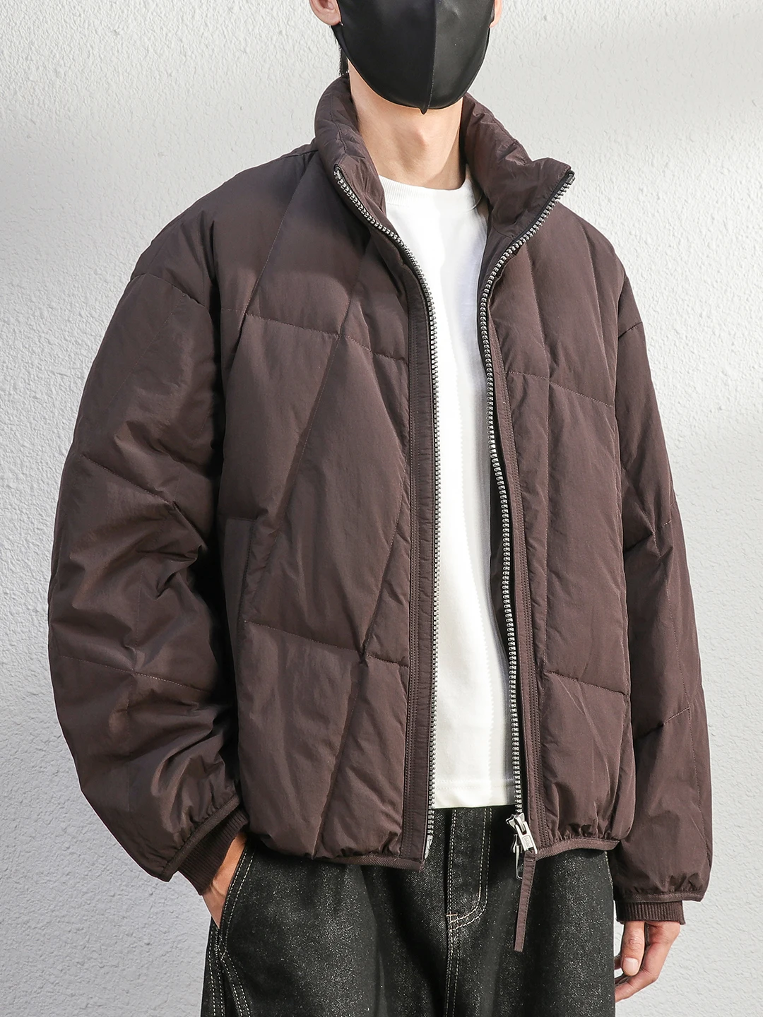 

Высококачественная легкая повседневная мужская пуховая куртка с воротником-стойкой, утепленная, для зимы, теплая, для отдыха и повседневной носки, из нейлоновой ткани