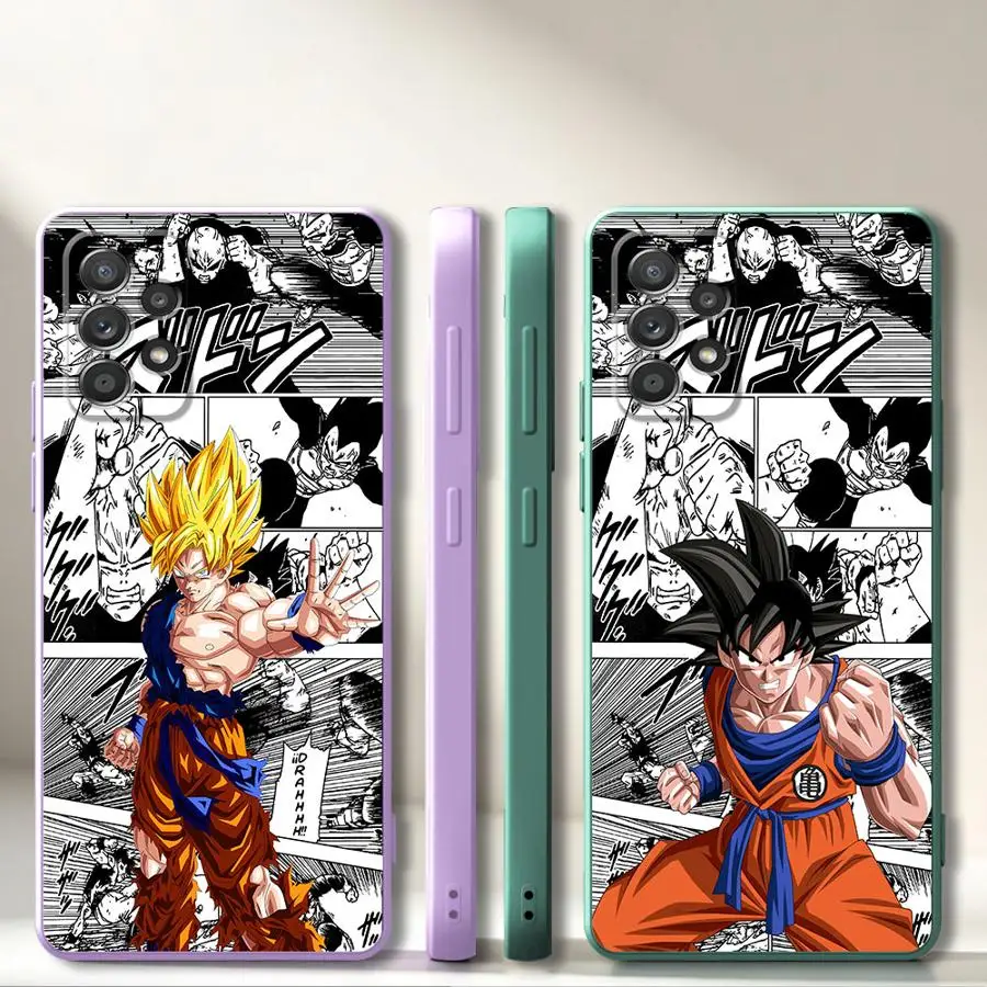 Phone Cover Case for Samsung Galaxy A03 A02s A30s A06 A50 A56 A20s A04 A53 A71 A73 A05 Anime-D-Dragons Balls
