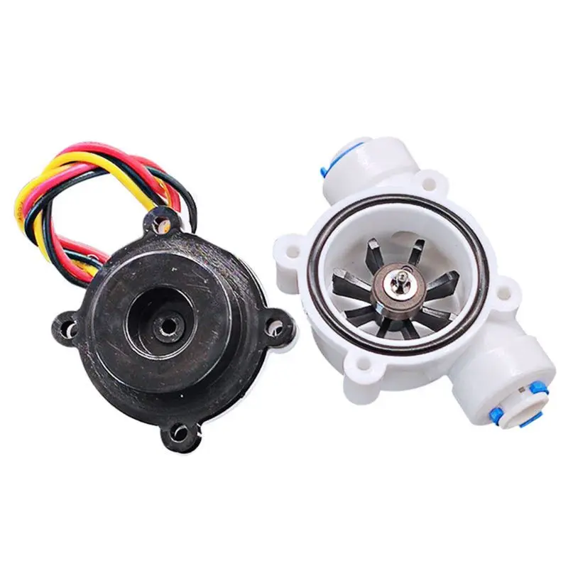 Easy to Install 2 Points PE Pipe Water Flow Sensor Hall Flowmeter Easy to Install G 1/4\