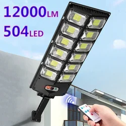 6/8/10/12Heads Powerful Outdoor Solar Lights 504 LED Garden Lamp Solar Panel Lamps Waterproof Motion Sensor Street Light Hot