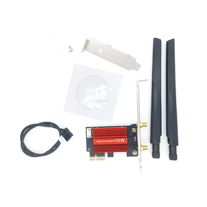 ABRI-Wireless Network Adapter 7265AC Pro Wifi5 Card 2.4G/5G Dual Band 1200Mbps BT4.2 PCI-E With 8DB Antenna For Windows