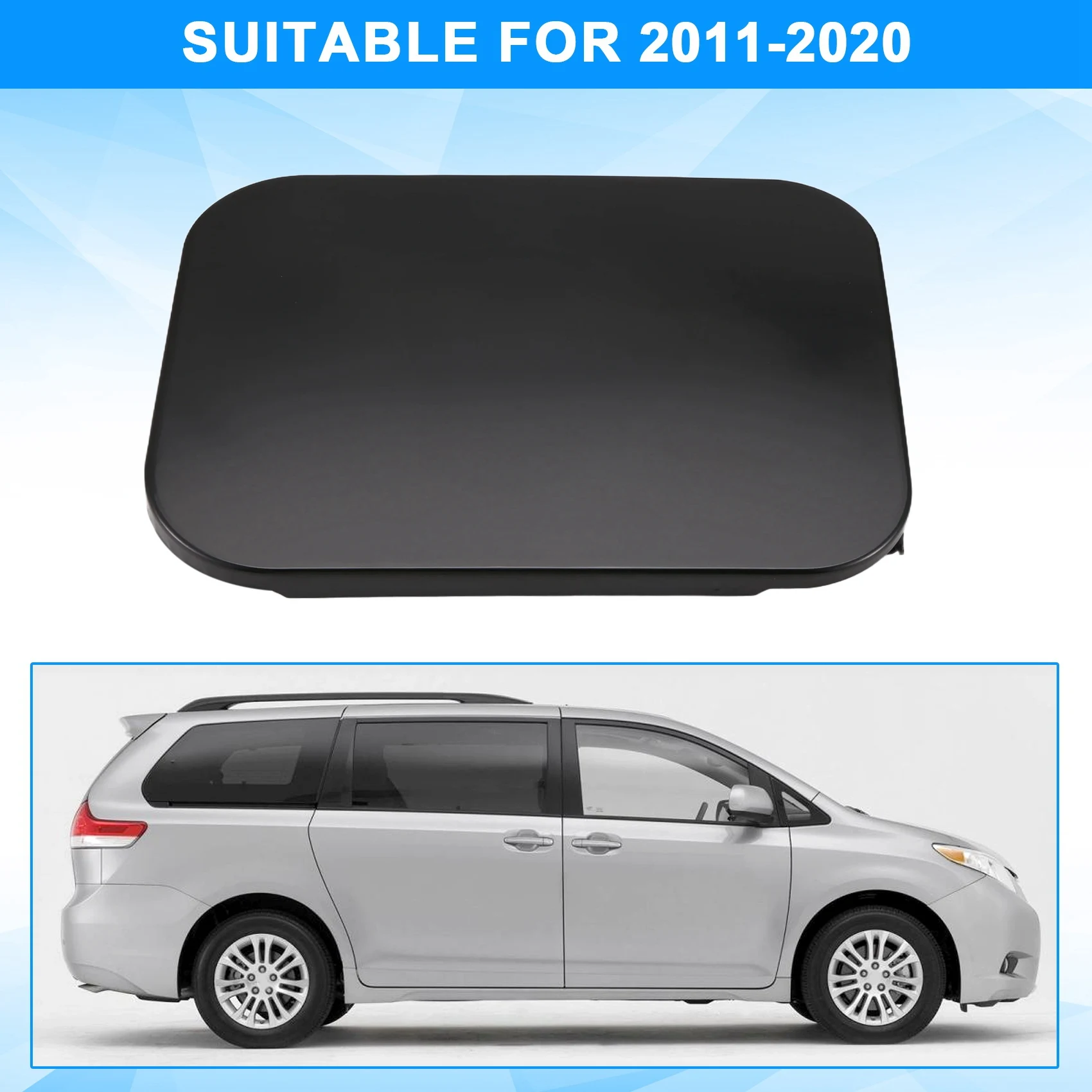 

Fuel Door Cover 77350-08020 7735008020 for Toyota Sienna 2011-2020 Gas Lid CoverJAS
