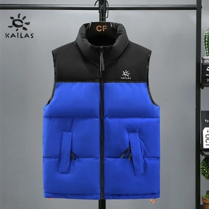 

New men's high-quality couple style vest autumn and winter fashionable casual warm versatile jacket top