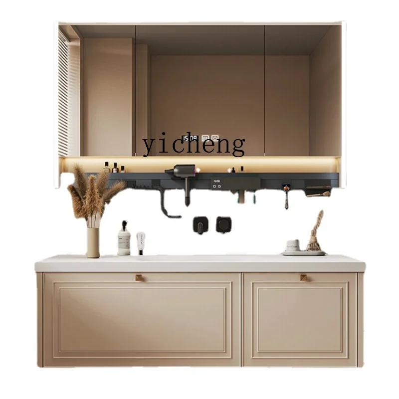 LYY Whole Washbin Bathroom Cabinet Combination Toothbrush Sterilizer Bathroom Table Washbasin