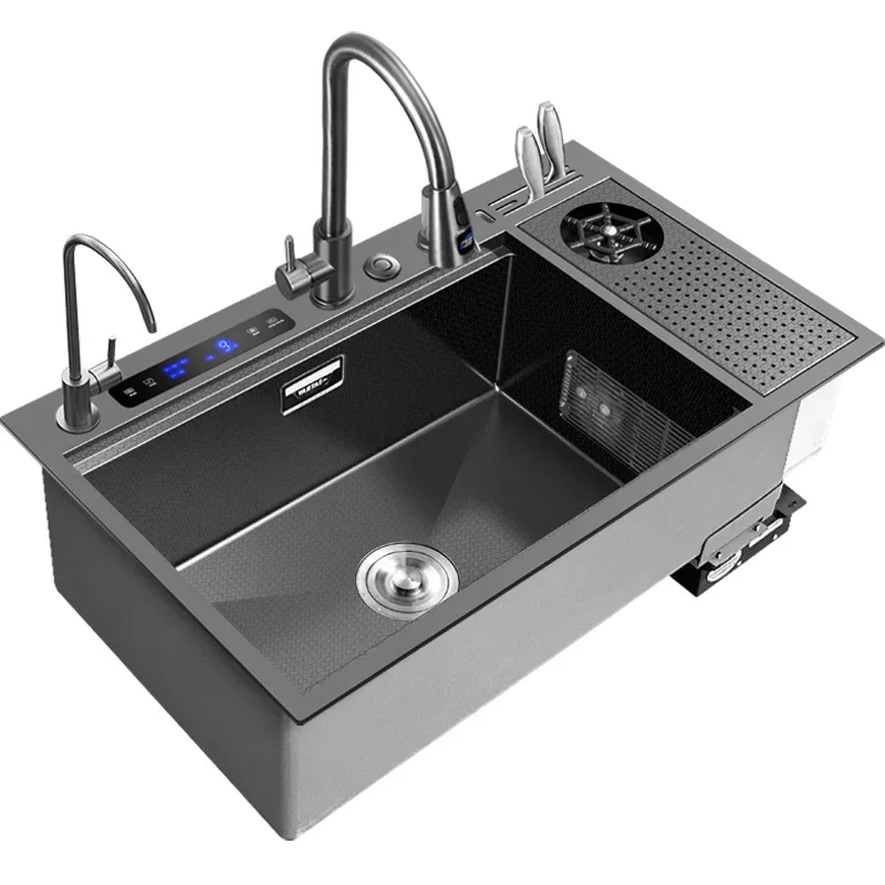 304 Stainless Steel Embedded Ultrasonic Kitchen Sink for Automatic Vegetable and Fruit Purification