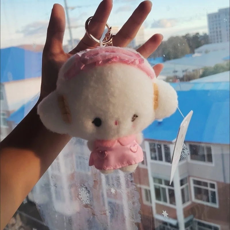 12 سنتيمتر سانريو Cogimyun الكرتون لطيف الأزرق الوردي القوس قبعة النوم الذهبي مشبك قلادة سيارة المفاتيح حقيبة كروسبودي الديكور فتاة هدية #1