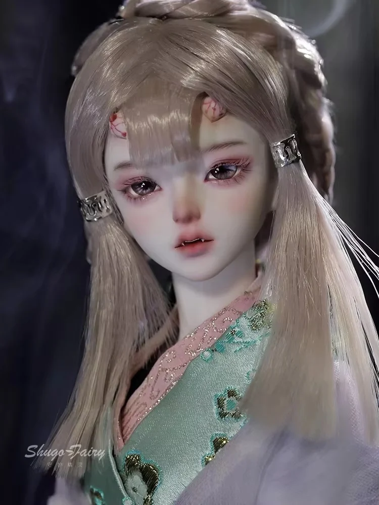 Shugafairy Original ตุ๊กตา BJD 1/4 สาวมังกร Minifee แฟนตาซีจีน Flyingdragon Wyvem Wing Horn Elf HYBRID Art Resindoll ตุ๊กตา