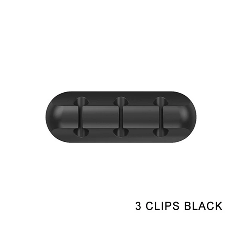 3 Clips Black