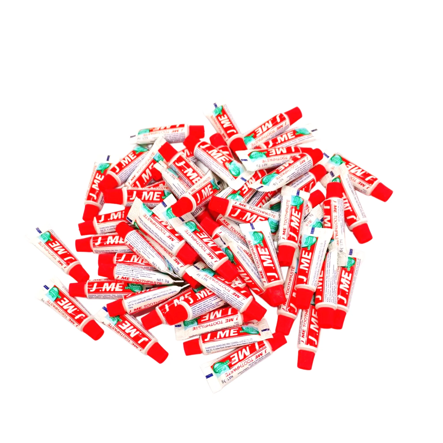 Pack of 100, 3gram Lightweight Mint Portable MiniSize Toothpaste for Dental Kit,Traveling,Hiking,Hospital,