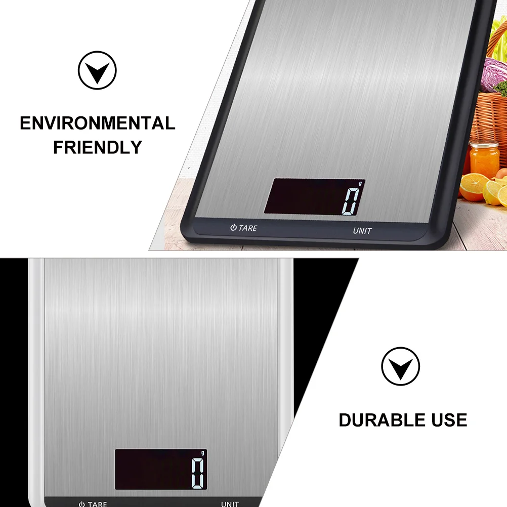 

1Pcs Kitchen Scale Stainless Steel High Precision Electronic Cooking Food Weight Scale Multifunctional Kitchen Gadget