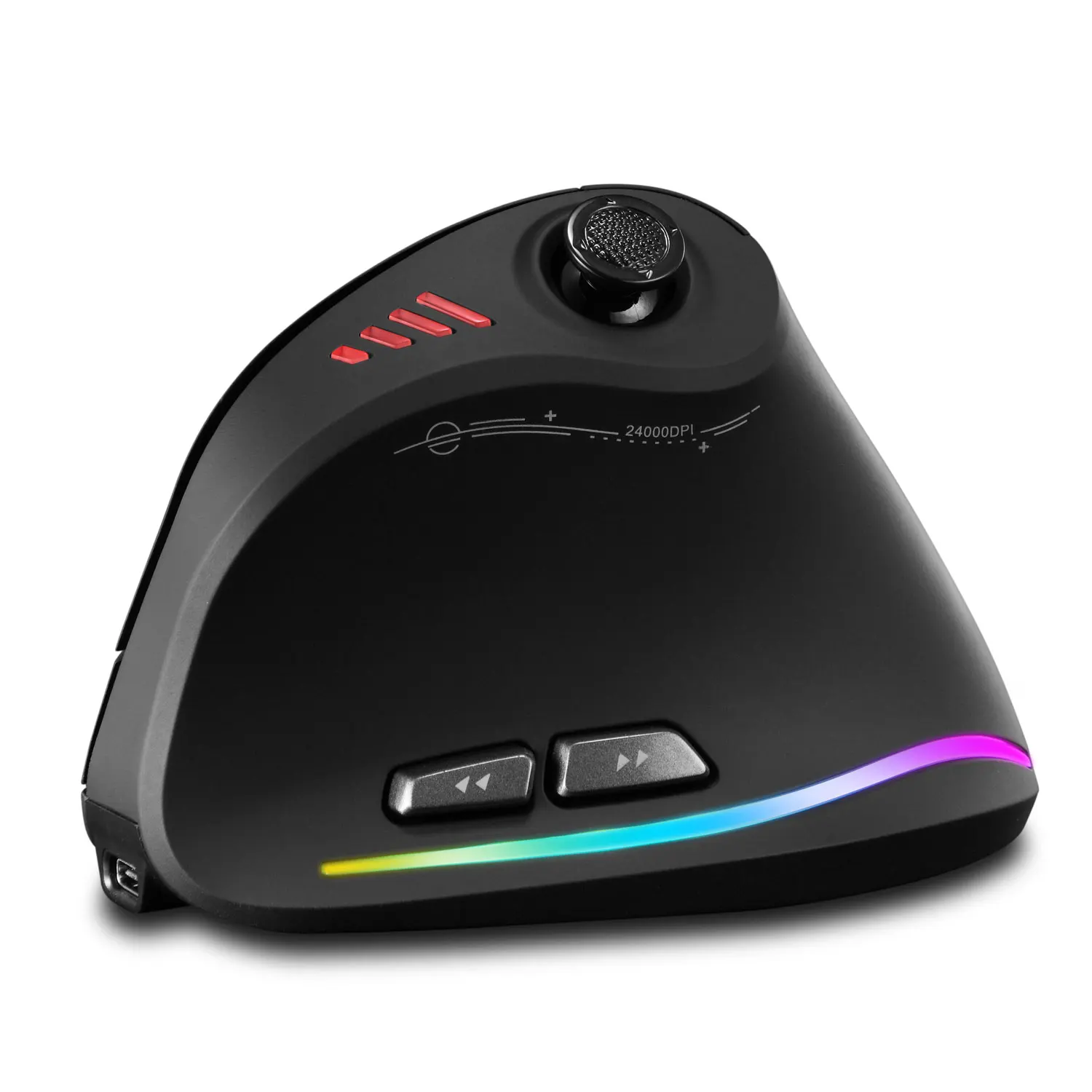 ZELOTES F18 Vertical Ergonomic Gaming Mouse 2.4G Wireless Programmable 24000DPI Mute Optical Mice For PC Laptop Desktop Gamer