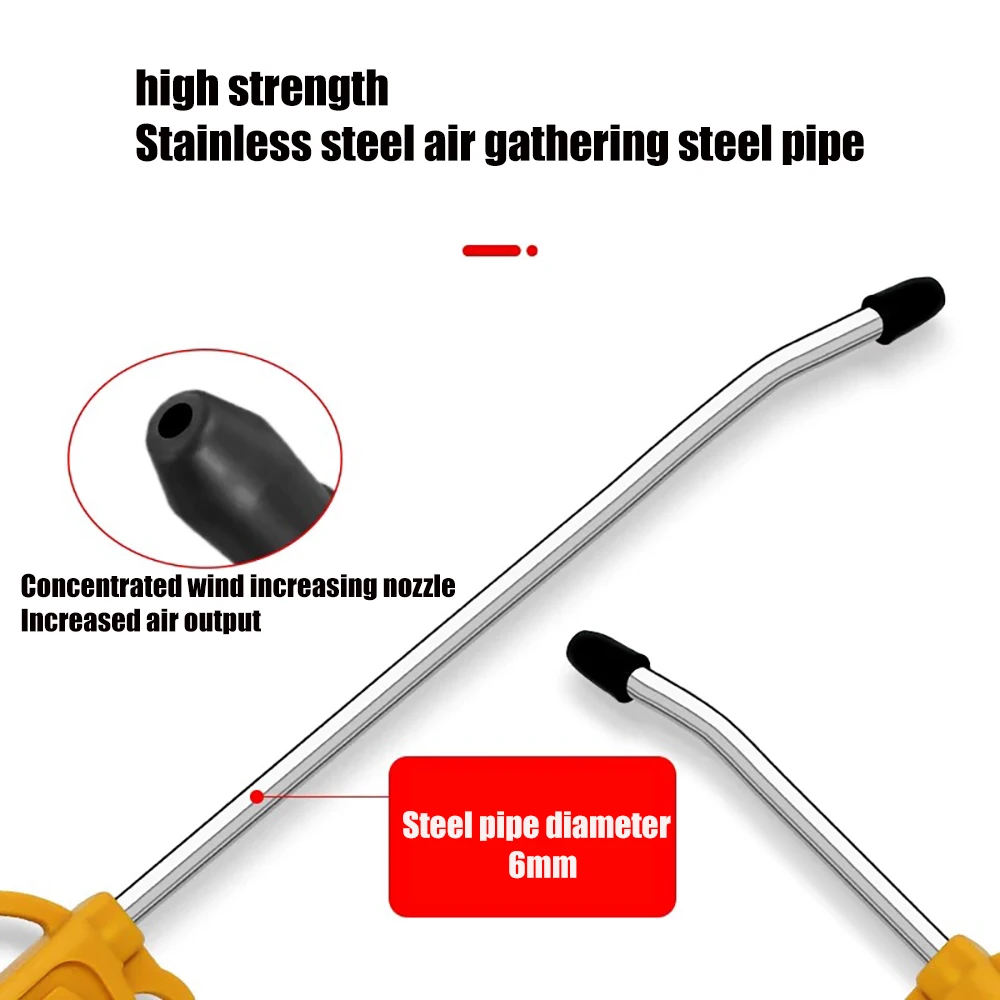 High pressure dust blowing gun  air blowing gun  truck dust blowing gun  air pump  spray gun  extended nozzle  pneumatic tool