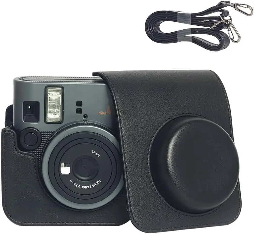 Camera Carrying Case: Ultra-Soft Interior for Fujifilm Instax Mini 41 Protection - Durable Synthetic Leather Messenger Bag with