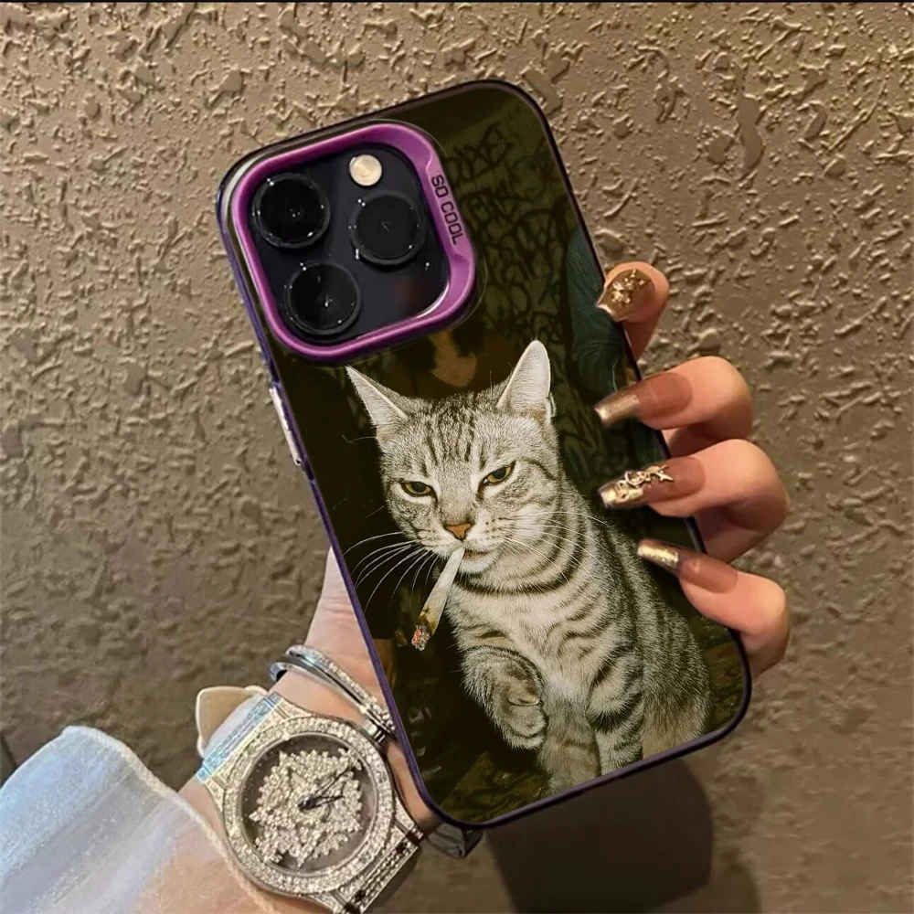 Phone Cases Xiaomi 15 - Fashion Kitten Smoking Pattern Phone Case