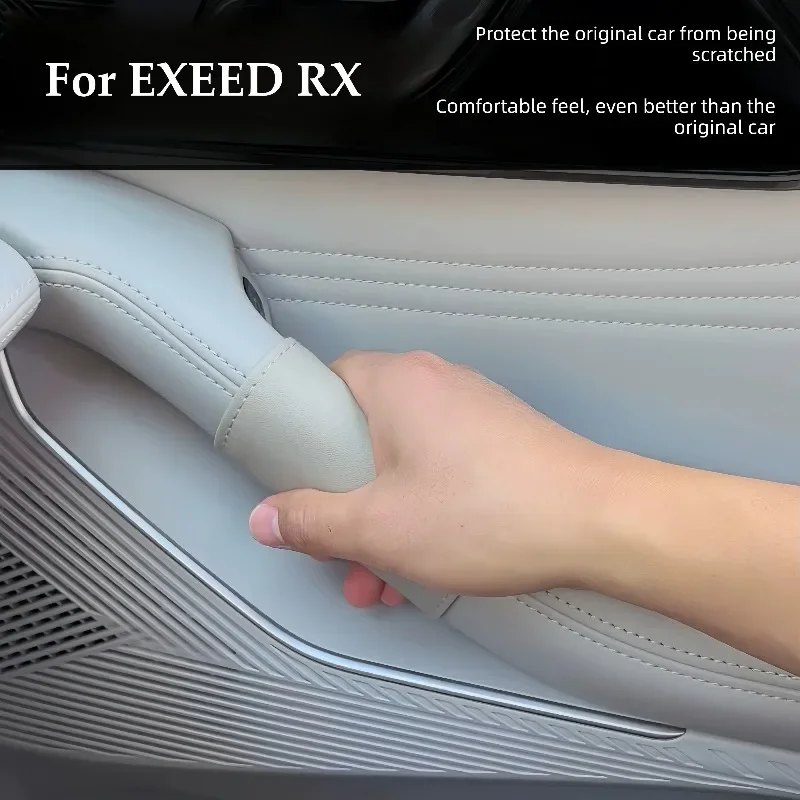 Universal Car Interior Door Handle Protective Cover Anti-slip Wear-resistant Handrail Sleeve Auto Interior Supplies For EXEED RX