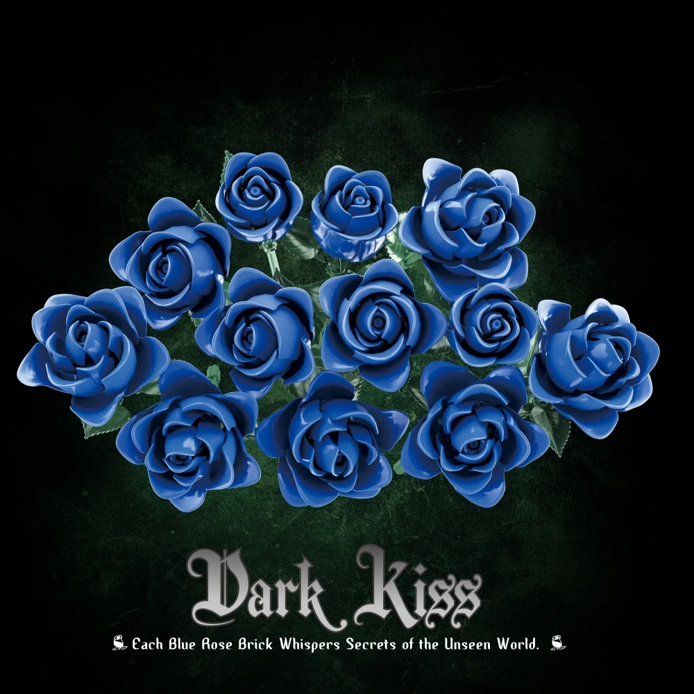 585 pçs criativo azul rosa buquê blocos de construção conjunto diy ornamento romântico mesa decoração presente dos namorados para mulheres crianças