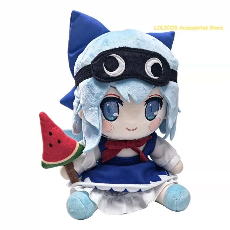 Cirno Series Touhou Project Girl Cute Fumo Sitting Doll Pillow Cosplay 23CM Cartoon Kawaii Anime Halloween Stuffed Toys Gifts