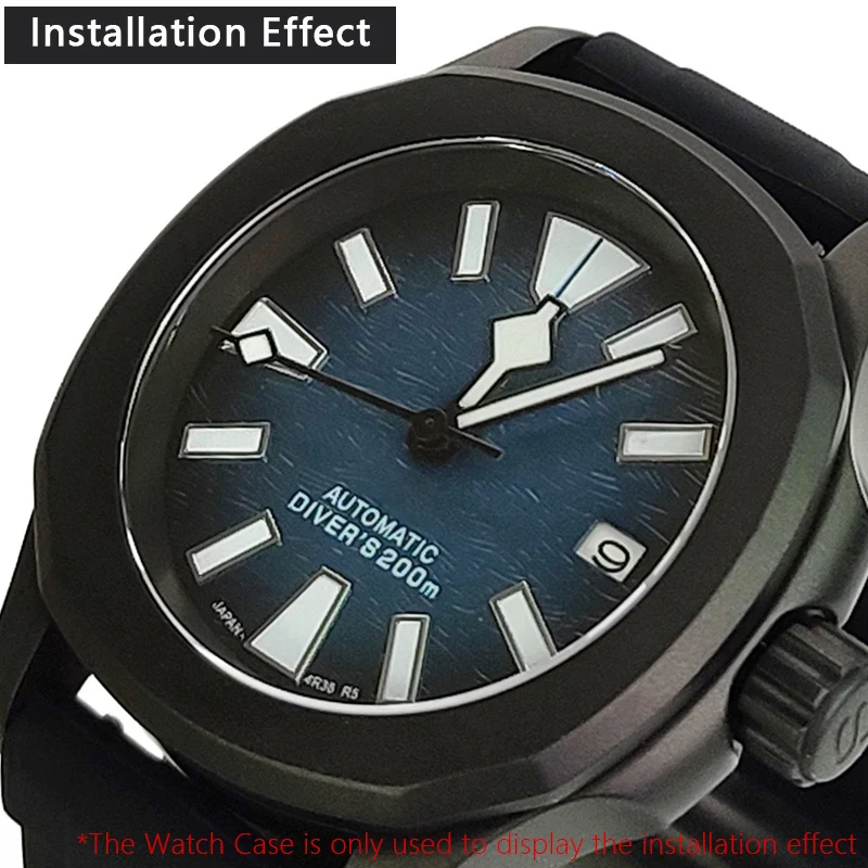 Juego de manecillas de reloj verde C3 Lume SKX copo de nieve negro/plata apto para movimiento NH34 4R36 SKX007 SRPD Turtle Mod piezas de repuesto