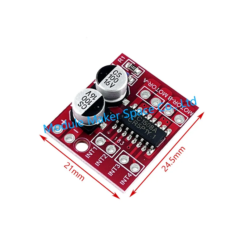 1/5/10 pz MX1508 Modulo Driver Motore DC DC 2 V-10 V 1.5A 2 Vie PWM Velocità Doppio Ponte H Driver Motore Passo-passo L298N