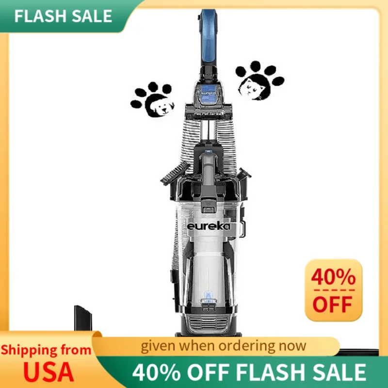 

Eureka PowerSpeed Bagless Upright Vacuum Cleaner, Pet Turbo, Black