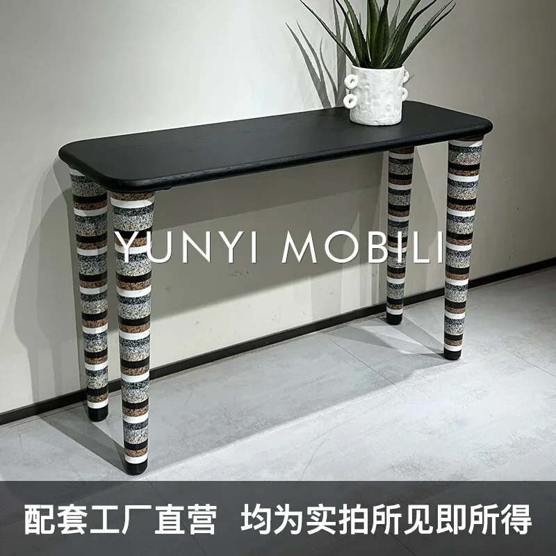 

A15 Italian-French porch table marble antique designer furniture table foyer