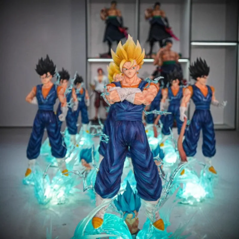 38 cm Jt Animatie Dragon Ball Quarrel Saiyan Becit Driekoppige Gesneden Pop Handgemaakt Model Multi-Form Grote Ornamenten Speelgoed Cadeau