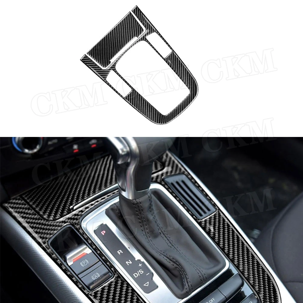 

Carbon Fiber Central Console Gear Shift Panel Trim Frame Cover Stickers For Audi A4 A5 2009-2016 Q5 2010-2018